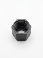 Adaptateur de pulvérisateur hexagonal noir en plastique, connecteur fileté mâle-femelle pour pulvérisateur d'irrigation souterrain escamotable