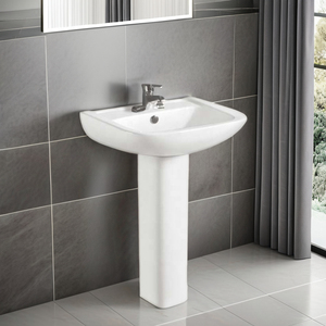 <span class=keywords><strong>Lavabo</strong></span> de cerámica europeo con pedestal para hotel, <span class=keywords><strong>lavabo</strong></span> vertical instalado en el suelo del baño del apartamento - Product Image 1