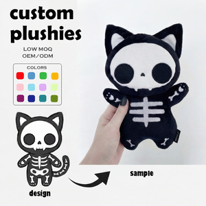 Muñeco <span class=keywords><strong>de</strong></span> Peluche Personalizado, Suave, con Patrón <span class=keywords><strong>de</strong></span> Esqueleto Altamente Detallado, Regalos con Temática <span class=keywords><strong>de</strong></span> Gatos del Bosque, Juguete Sensorial Personalizado <span class=keywords><strong>de</strong></span> Mono para Sofá Hellotoday - Product Image 1