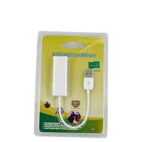 Free Sample Ethernet Adapter USB Lan Network Adapter USB 2.0 To 100mbps RJ45 Converter Adapter