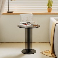 Transparent acrylique Tatami Table basse populaire maison baie vitrée suspendu Table à thé salon coin Table basse présentoir