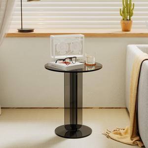 Transparent acrylique Tatami Table basse populaire maison <span class=keywords><strong>baie</strong></span> vitrée suspendu Table à thé salon coin Table basse présentoir - Product Image 4
