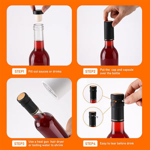 तापमान प्रतिरोधी 750 मिलीलीटर बर्फ की बोतल रस पेय कॉर्क के साथ स्पष्ट ग्लास वाइन बोतल - Product Image 4