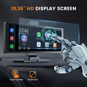 Pantalla Inalámbrica CarPlay Portátil de 10.26 Pulgadas con Cámara de Reversa |   Plug and Play |   Táctil HD |   Pantalla Inteligente para Automóvil Karadar C1 - Product Image 2