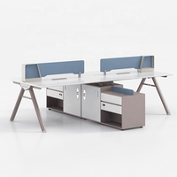 Design moderne, poste de travail ouvert modulaire, mobilier de bureau pour 2-8 employés, bibliothèque mobile, coin maison, bureau d'ordinateur