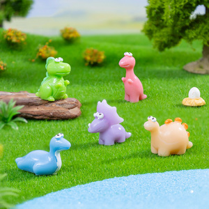 Adorables figurines de dinosaures miniatures en résine pour micro-paysages, décorations pour jardin féerique, maison de poupée, cadeau - Product Image 1