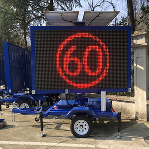 <b>Solar</b> Traffic LED Display Trailer 60cm IP65 Steel Frame <b>Ground</b> Mount Non Reflective Steady On <b>Light</b> Source - Product Image 1