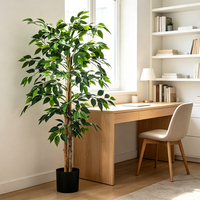 Arbre artificiel en gros, Ficus en pot, Plante artificielle pour la décoration de la maison, du bureau ou de table de mariage
