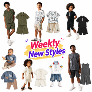 Conjuntos de Ropa de 2 Piezas para Niños, Ropa de Verano, Kits de Moda Infantil, Ropa Casual Unisex para Niños Pequeños de Diferentes Tallas - Product Image 1
