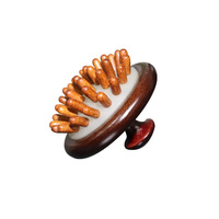 Brosse à cheveux en bois lisse à dents multiples, peigne Gua Sha pour le soin des méridiens et le massage quotidien à domicile, peigne de massage en bois