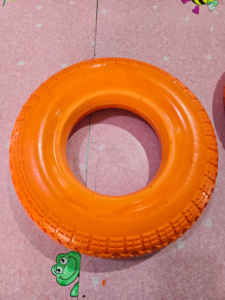 Chine usine turquie marché 350-7 jante en métal plat gratuit Pu mousse <span class=keywords><strong>brouette</strong></span> roue pour camion à main chariot chariot jardin Wagons - Product Image 3