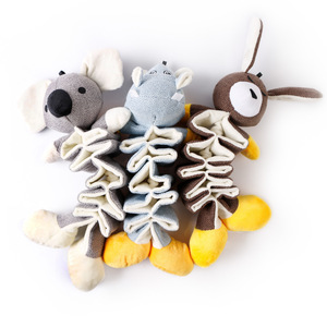 Wholesaler Interactive Crumpled Dog Chew Toys <b>Squeaky</b> Stuffed Animal for Training Teeth Cleaning Plush Toys for Relieving - Product Image 3