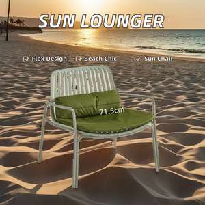 <span class=keywords><strong>Sdraio</strong></span> Moderna in Metallo e Alluminio per Esterni, Pesca, Piscina, Spiaggia, Reclinabile e Personalizzabile - Product Image 3