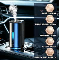 Diffuseur d'air intelligent automatique en métal longue durée pour voiture, désodorisant pour grille d'aération, élimination des odeurs, aromathérapie par diverses pulvérisations