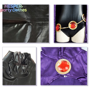 HESPER Titans Raven Costume de Cosplay Anime Adulte, Combinaison, Cape, Ceinture, pour Fête, Halloween ou Bal de Noël, Motif Personnage TV - Product Image 3
