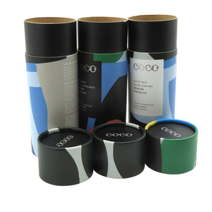 Tube en carton élégant et personnalisé pour échantillons de sachets de thé gastronomique, emballage <span class=keywords><strong>cadeau</strong></span> cylindrique, boîte ronde en carton, emballage de thé en métal - Product Image 6