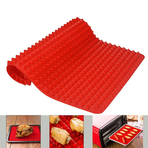 <span class=keywords><strong>Tapis</strong></span> <span class=keywords><strong>de</strong></span> <span class=keywords><strong>cuisson</strong></span> <span class=keywords><strong>en</strong></span> silicone Feuille pyramidale-Sain pour la réduction <span class=keywords><strong>de</strong></span> la graisse au four <span class=keywords><strong>Cuisson</strong></span> antiadhésive Griller BBQ, rôtir Pâtisserie Bacon Cooker - Product Image 6