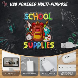 School Supplies Letreros Neon LED dimmable USB powered ambient <b>light</b> store <b>window</b> decoration <b>light</b> street indicator <b>light</b> 5V - Product Image 1