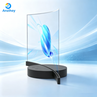 Pantalla Publicitaria OLED Curva, Flexible y Transparente, con Revestimiento AR Ultrafino para Resolución 2.1 4K, Compartición de Punto de Acceso WiFi 1