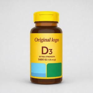 Cápsulas de Vitamina D3 en Gel Suave, Marca Privada, para Apoyo Inmunológico y Óseo, OEM, ODM, Venta al Por Mayor, Suministro de Fábrica con Certificación GMP - Product Image 1