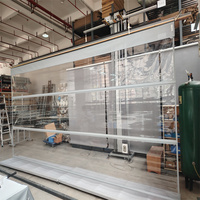 Stores de balcon romains de mousson motorisés/manuels Stores en PVC transparent pour l'extérieur