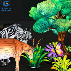 งานเทศกาลสวนพฤกษศาสตร์ SGFL414 โคมไฟสัตว์หลากสีสันสำหรับสวนสัตว์ สำหรับงานแสดงปีใหม่และวันวาเลนไทน์ - Product Image 2