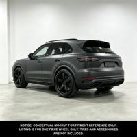 Sur mesure 12000T Forgé |   Norme DOT |   MOQ 4 S1-00308 18-24 Jantes noires mates à cinq branches profondes pour Porsche Cayenne