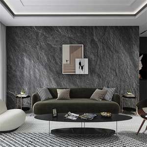 3D Relief Pierre Ardoise Papier Peint Film Et Télévision Décoration Haut De Gamme Salon Chambre Chevet Tv Fond Mur - Product Image 2