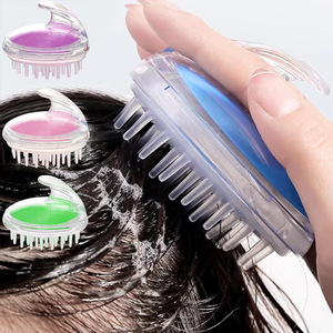 Crystal Clear Shampoo Brush Silicone Scalp Massage Comb Large Size Anti Itch For Adults - Product Image 2