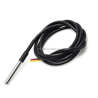 DS18B20 Sensor Suhu Tahan Air Paket Baja Tahan Karat 1M 3M 5M 18B20 Kabel Probe untuk Arduino