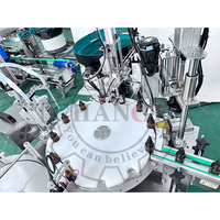 Machine de remplissage automatique 10ml 30ml Flacon liquide en verre Flacon compte-gouttes Piston Remplissage Capsulage Étiquetage Machine d'impression