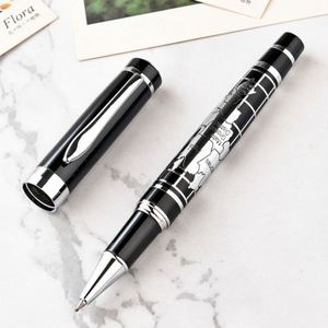 Stylo bille de luxe en métal avec carte du monde, écriture fluide, cadeau d'affaires pour cadres, avec logo personnalisé, rechargeable et personnalisable - Product Image 2