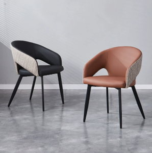Modern Ergonomic PU Leather Padded <b>Foldable</b> Dining <b>Chair</b> Backrest Stackable Micro-Spring Cushion Seat Metal Legs <b>for</b> Hotel Use - Product Image 4