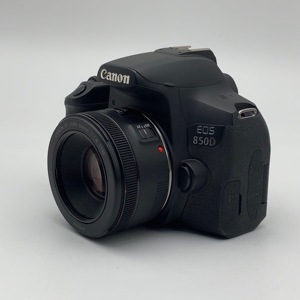 Appareil photo de vlogging <span class=keywords><strong>Canon</strong></span> 850D certifié d'occasion en gros, objectif portrait 50mm f/1.8, vidéo 4K 24.1MP, AF avec détection oculaire, kit Wi-Fi - Product Image 2