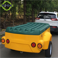 Remorque caravane de camping chinoise avec remorque en plastique porte-vélos