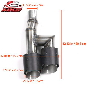 Fits For Civic EX/Touring/Si 22-26 Matte Black Rear Bumper Lip W/Quad Exhaust Tip PP Auto Parts Automotive Accessories - Product Image 6