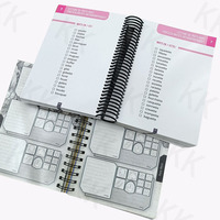 Carnet à spirales personnalisé de haute qualité, processus d'impression exquis, couleurs vives, format B5, vente en gros d'usine, marque, marketing