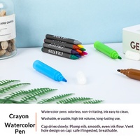 Ensemble de peinture au crayon aquarelle en gros, 68 pièces, fournitures artistiques pour enfants, pinceau, pastel à l'huile, stylo de couleur, boîte cadeau en bois