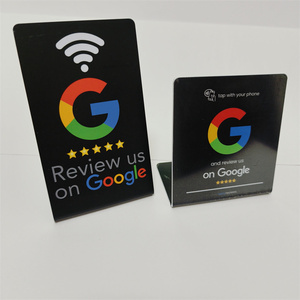 Nhựa bền moq 100 <span class=keywords><strong>Google</strong></span> xem xét NFC đứng thẻ <span class=keywords><strong>QR</strong></span> mã NFC không tiếp xúc - Product Image 6