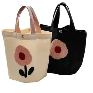 Vendita calda Eco Friendly riutilizzabile tessuto di design in tessuto di cotone Tote Bag con Logo personalizzato stampato