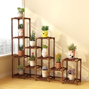 <span class=keywords><strong>Support</strong></span> à plantes à plusieurs niveaux en bois massif d'eucalyptus K&B, porte-pot <span class=keywords><strong>de</strong></span> <span class=keywords><strong>fleurs</strong></span> - Product Image 6