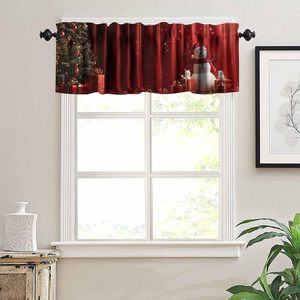 Cortina Corta Decorativa para Ventana con Diseño Navideño de Renos y Pinos, Adorno para <span class=keywords><strong>Cocina</strong></span>, Decoración del Hogar, Personalizable - Product Image 6