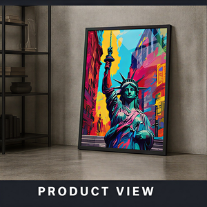 Cuadro Decorativo con Foto Personalizada de <span class=keywords><strong>la</strong></span> Estatua de <span class=keywords><strong>la</strong></span> <span class=keywords><strong>Libertad</strong></span> para Sala de Estar, Dormitorio, Hotel, Oficina, Salón, Decoración de Interiores - Product Image 4