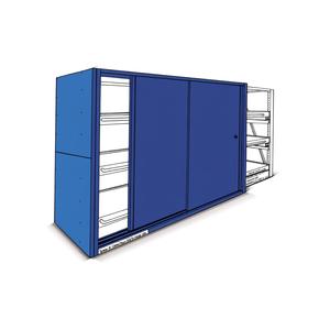 Fami System Ar Sliding Doors 2700x3010 Mm Dark <b>Grey</b> Ral7000 For <b>Storage</b> <b>Units</b> - Product Image 3
