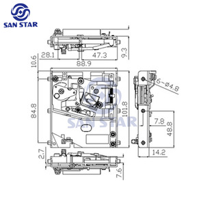 Cơ khí đồng xu chấp nhận cho 1 Euro đồng xu | Hướng dẫn sử dụng đồng xu chọn cơ chế cho bán hàng tự động, arcade, máy giặt - Product Image 3