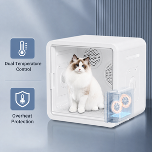 CHONGTONGPET C-7914 Automatische Haustier-Trockenbox 82L Doppellüfter Großer Katzen- und Hundehaartrockner ABS/PC Fellpflegetrockner - Product Image 4
