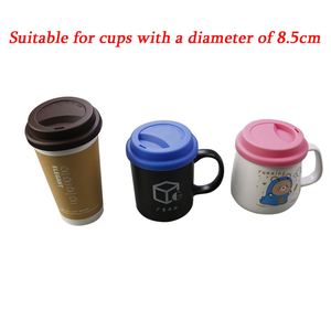 Couvercles universels en silicone beige de 8 cm et 9 cm pour tasses à thé et soucoupes, couvercles de tasses à café de voyage pour cadeaux promotionnels - Product Image 6