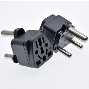 Adaptateur de <span class=keywords><strong>voyage</strong></span> universel pour ordinateur portable et appareil photo, 2 broches/3 broches, Type-M, 16A 250V, ABS+Cuivre, certifié CE ROHS, EU/US/UK/AU/Inde/Sri/L - Product Image 3