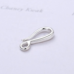 925 Sterling <span class=keywords><strong>Silver</strong></span> <span class=keywords><strong>S</strong></span> móc Clasp pháp fishhook nối khóa cho Bead da Vòng đeo tay & Vòng cổ đồ trang <span class=keywords><strong>s</strong></span>ức làm nguồn cung cấp - Product Image 6