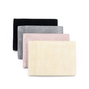 Zenos High Quality Women's Luxurious Double-fold PU Leather <b>Wallet</b> Colorful Suede RFID Blocking Credit Card <b>Holder</b> OEM/ODM - Product Image 1